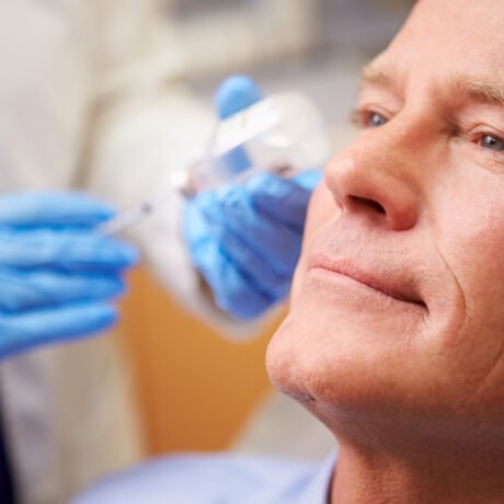 Anti-wrinkle injections for subtle, natural results in a male patient